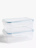 John Lewis plastic storage containers 1L clear, UK version