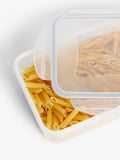 John Lewis nesting plastic storage containers set of 5 clear (British brand)