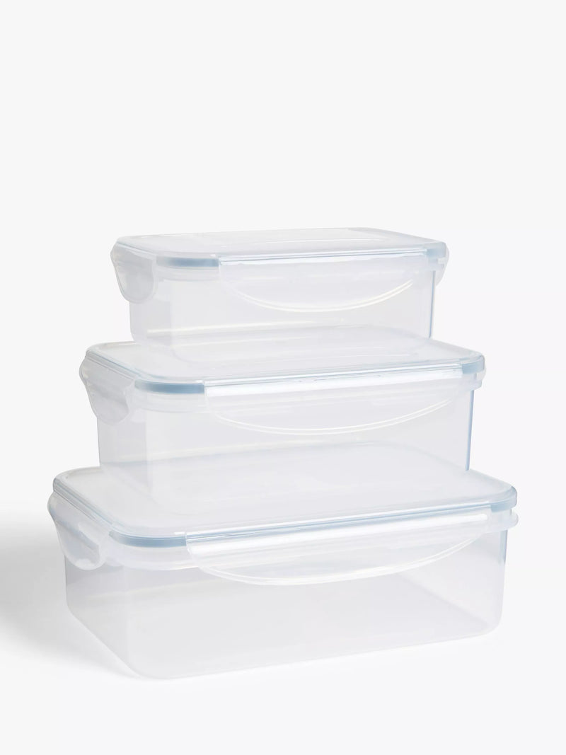 John Lewis nesting plastic storage containers set of 3, UK version