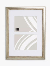 John Lewis John Lewis Double Photo Ribbed Frame & Mount Champagne Photo Frame 5x7 (13x18cm)- Buy online at McGrocer
