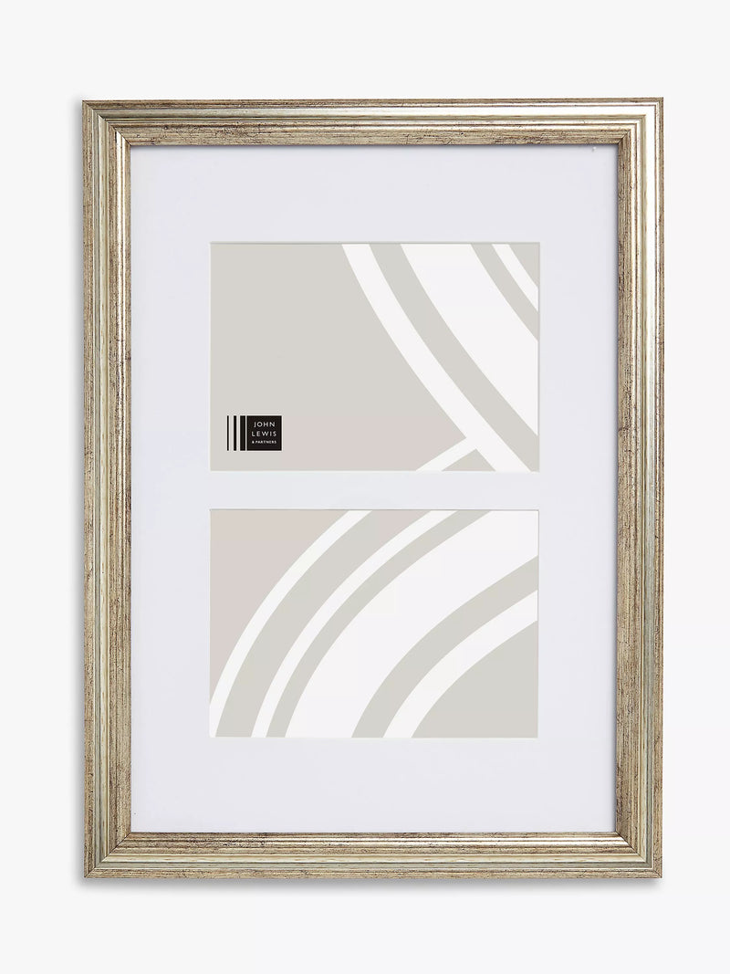 John Lewis Double Photo Frame Champagne 5x7 inch UK version