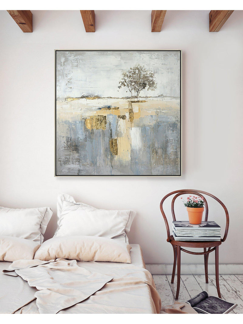 John Lewis hand painted abstract tree canvas 70x70cm, UK version