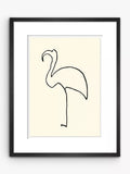 John Lewis Picasso Flamingo framed print white 47x37cm, UK version