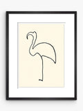 John Lewis Picasso Flamingo framed print white 47x37cm, UK version