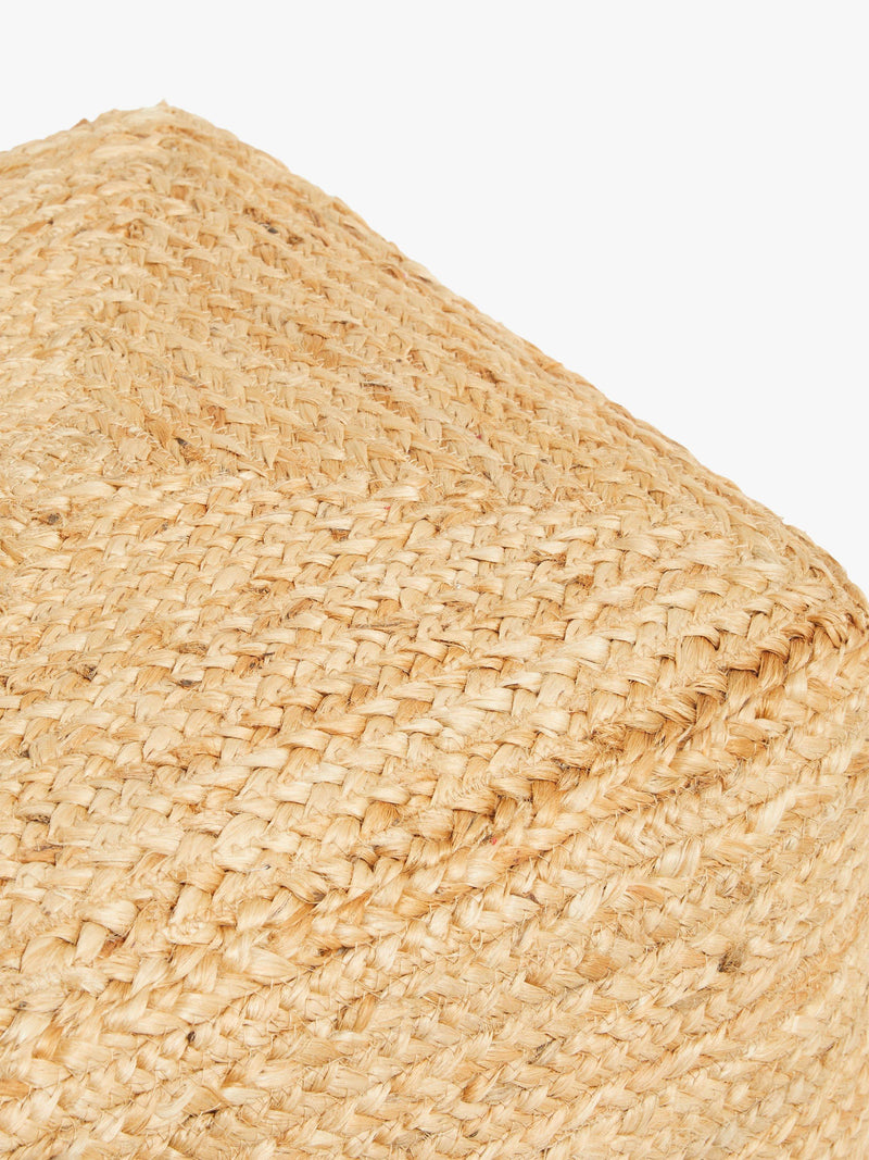 John Lewis natural jute square pouffe 50cm, UK version