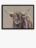 John Lewis Louise Luton Archie Highland cow framed print (British brand)
