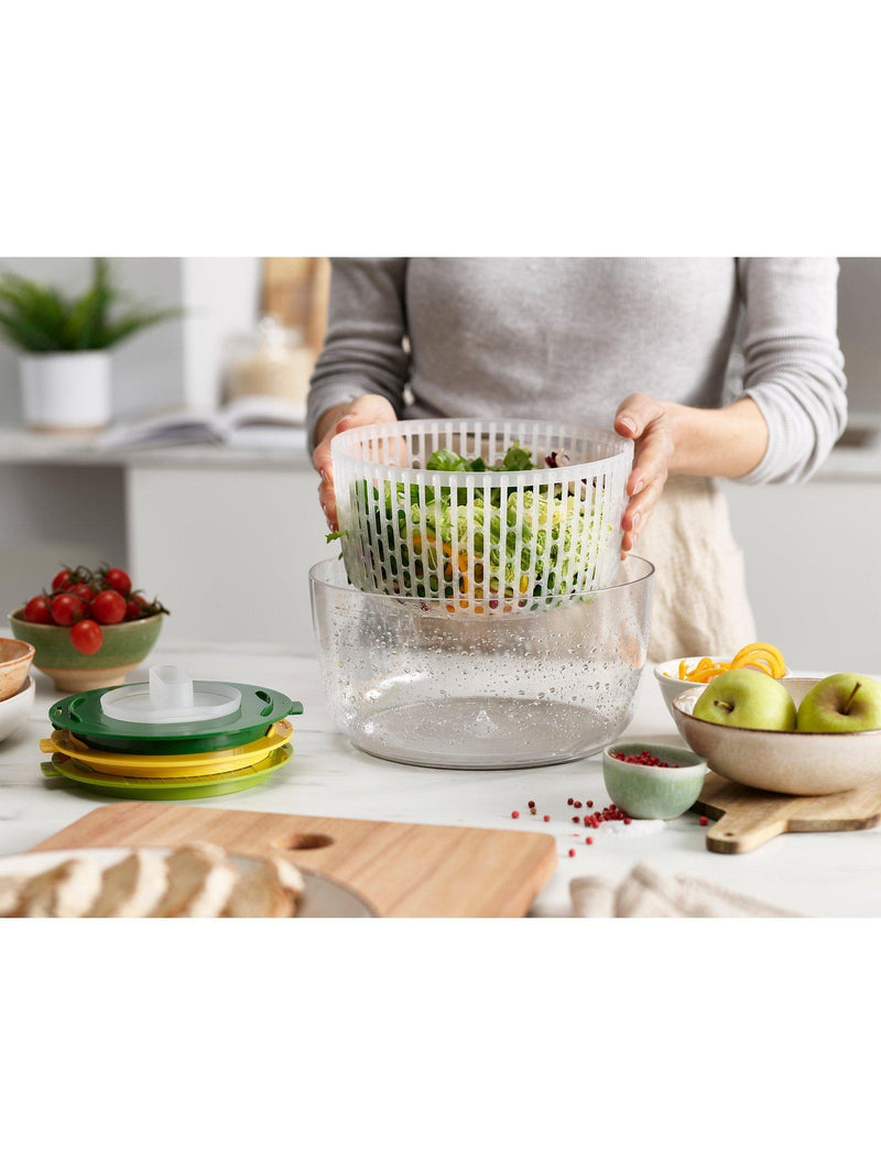 Joseph Joseph salad spinner and preparation set Clear/Green 4 Piece, UK version