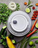 Joseph Joseph salad spinner and preparation set Clear/Green 4 Piece, UK version