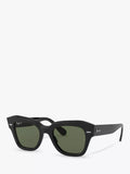 Ray-Ban RB2186 polarised square sunglasses black (British brand)