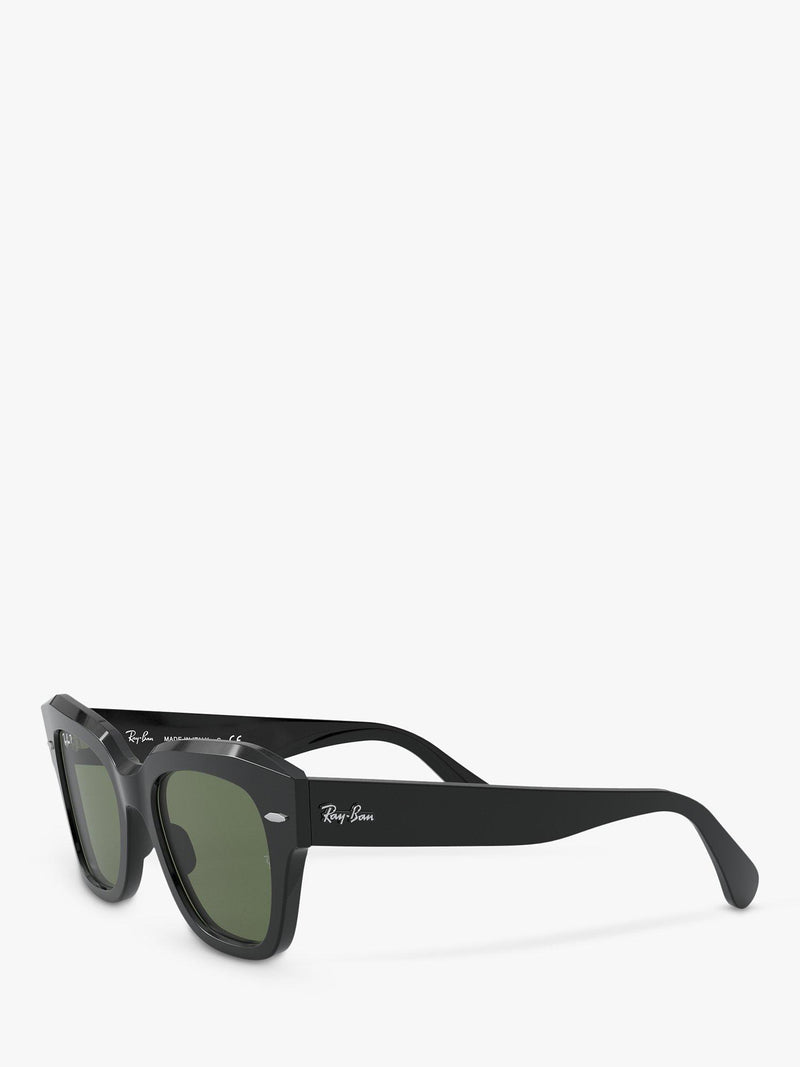Ray-Ban RB2186 polarised square sunglasses black (British brand)