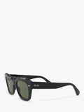 Ray-Ban RB2186 polarised square sunglasses black (British brand)