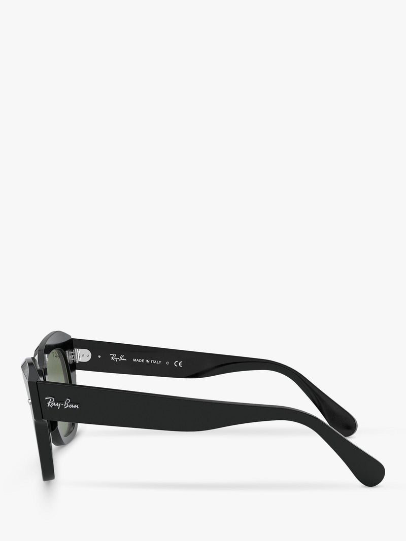 Ray-Ban RB2186 polarised square sunglasses black (British brand)