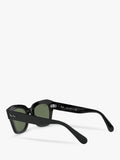 Ray-Ban RB2186 polarised square sunglasses black (British brand)