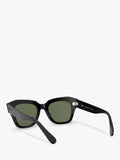 Ray-Ban RB2186 polarised square sunglasses black (British brand)