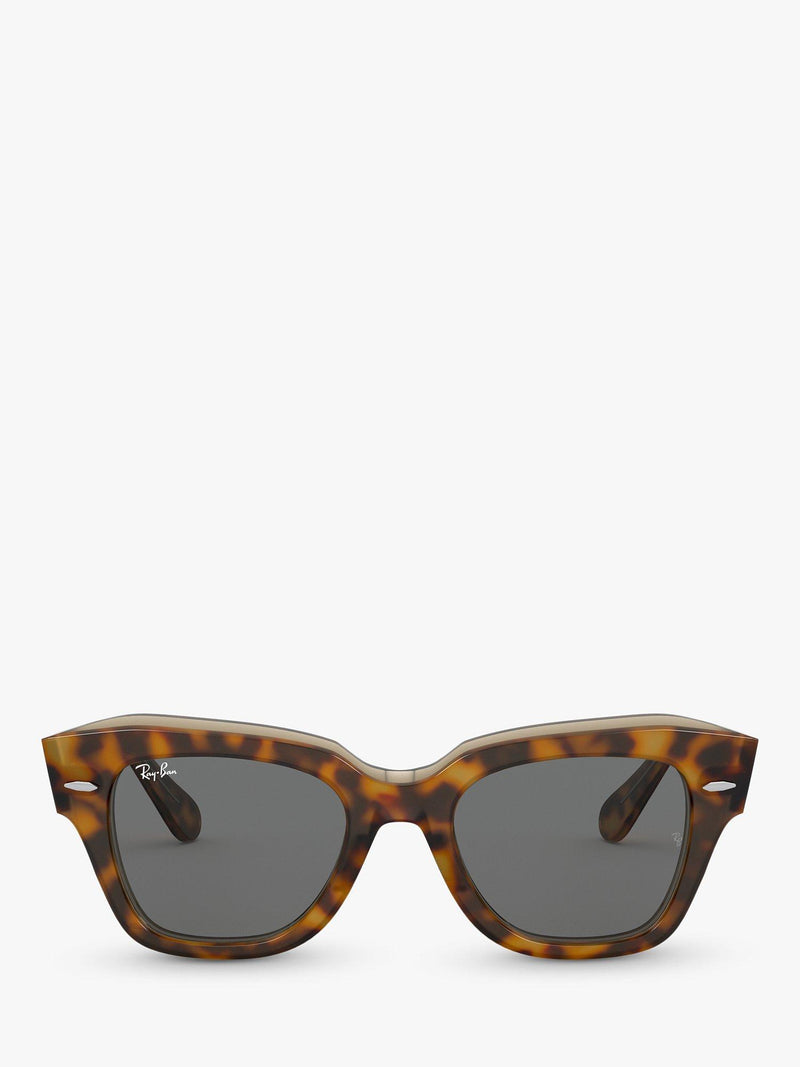 Ray-Ban RB2186 square tortoise shell sunglasses 49mm - British product