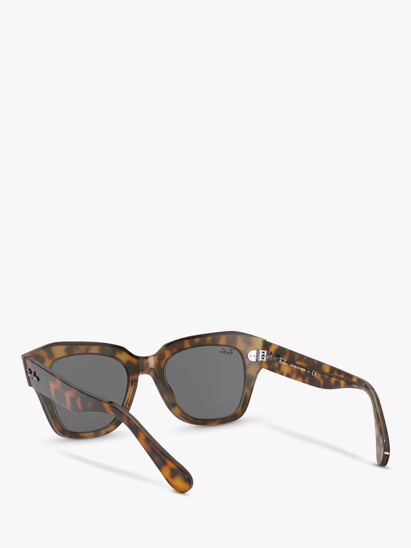Ray-Ban RB2186 square tortoise shell sunglasses 49mm - British product