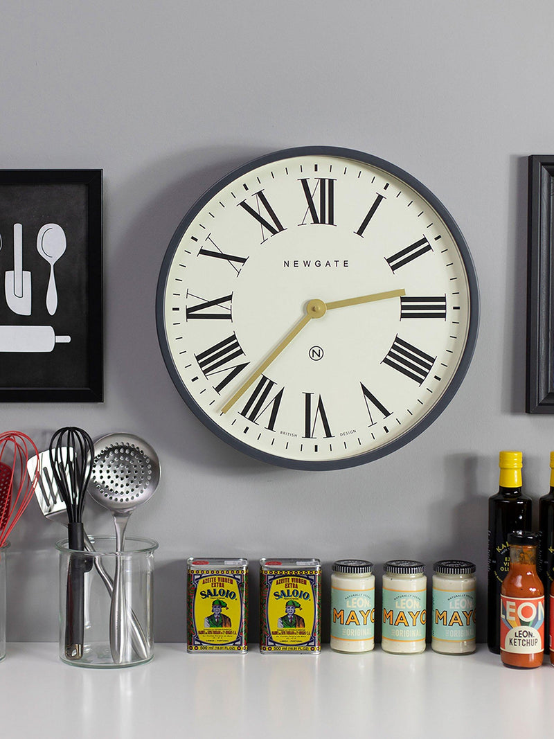 Newgate Clocks Mr Butler wall clock 45cm, imported from the UK