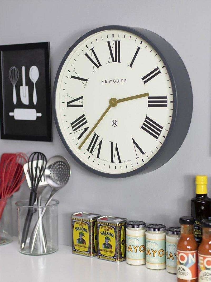 Newgate Clocks Mr Butler wall clock 45cm, imported from the UK