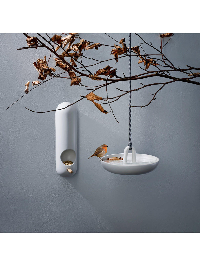 Eva Solo hanging bird bath in ceramic and nylon - British product