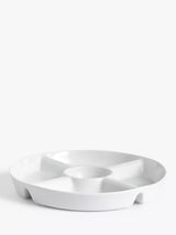 John Lewis John Lewis Porcelain Chip and Dip Serving Dish, 26.4cm, White- Buy online at McGrocer
