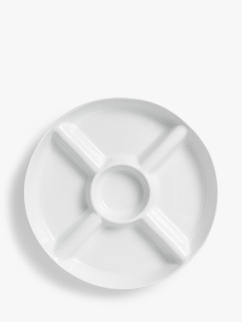 John Lewis chip and dip serving dish white 26.4cm, UK version