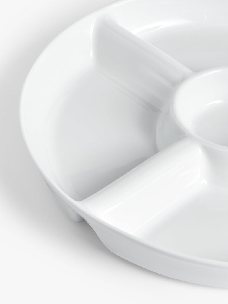 John Lewis chip and dip serving dish white 26.4cm, UK version
