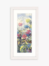 John Lewis John Lewis Catherine Stephenson Floral 1 Framed Print Blue/Multi 43.5 x 23.5cm- Buy online at McGrocer