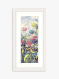 John Lewis Floral 1 framed print Blue/Multi 43.5 x 23.5cm, UK version