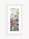 John Lewis Floral 1 framed print Blue/Multi 43.5 x 23.5cm, UK version