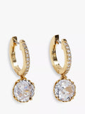Kate Spade New York sparkle pave hoop earrings, imported from the UK