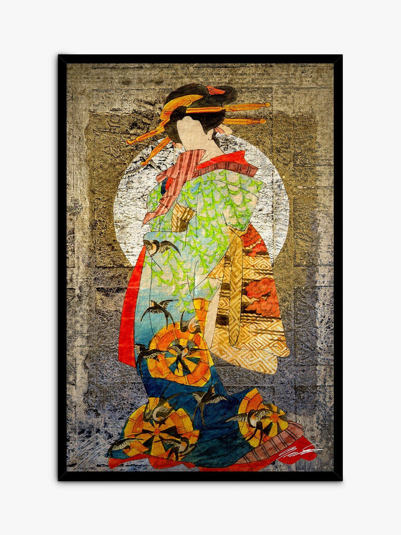 John Lewis framed geisha prints set 62x42cm (British brand)