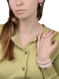 E.W Adams Akoya pearl bracelet with gold clasp - British product