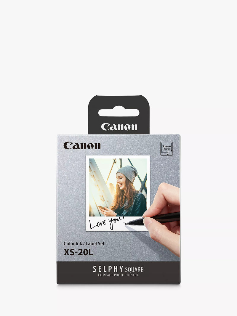 Canon XS-20L square photo paper print pack 20 prints, UK version
