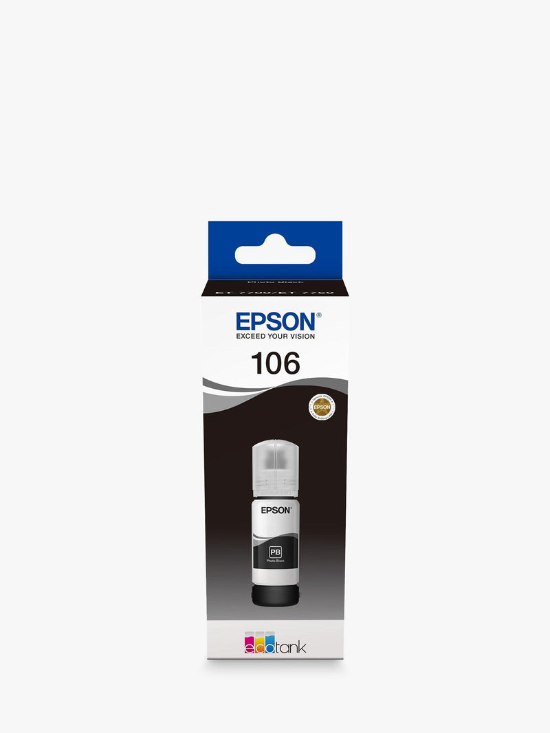 Epson EcoTank 106 ink bottle, imported from the UK
