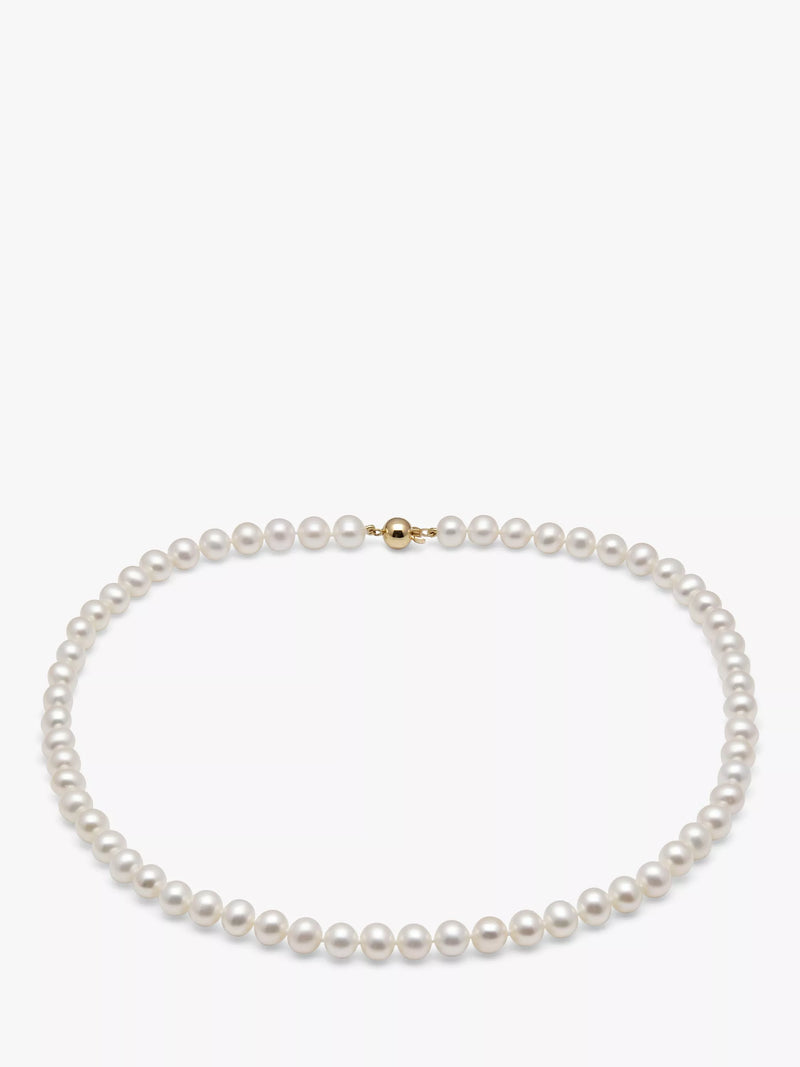 E.W Adams freshwater pearl necklace white 40cm - British product