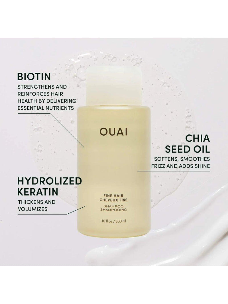 OUAI Fine Hair Shampoo 300ml, imported from the UK