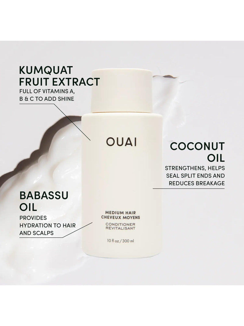 OUAI medium hair conditioner 300ml, imported from the UK