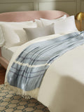 John Lewis striped coastal throw blue, 200x150cm, imported from the UK