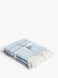John Lewis striped coastal throw blue, 200x150cm, imported from the UK