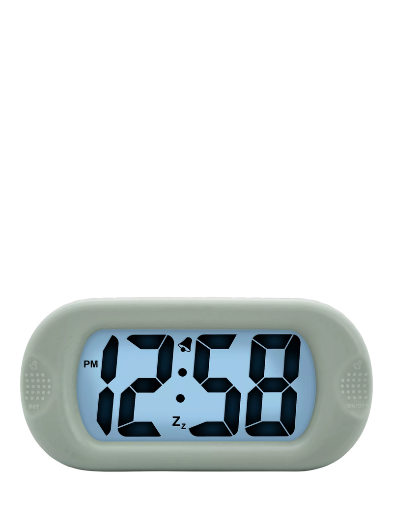 Acctim silicone jumbo LCD digital alarm clock (British brand)