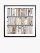 John Lewis Art Marketing Sabrina Roscino The Library Framed Glazed Print and Mount Natural Wall Art 90 x 90cm- Buy online at McGrocer