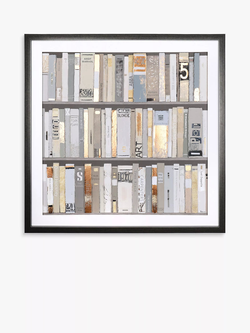 Art Marketing Sabrina Roscino The Library framed print 90x90cm (British brand)