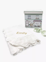 John Lewis Babyblooms Traditional Knitted Christening Blanket White- Buy online at McGrocer