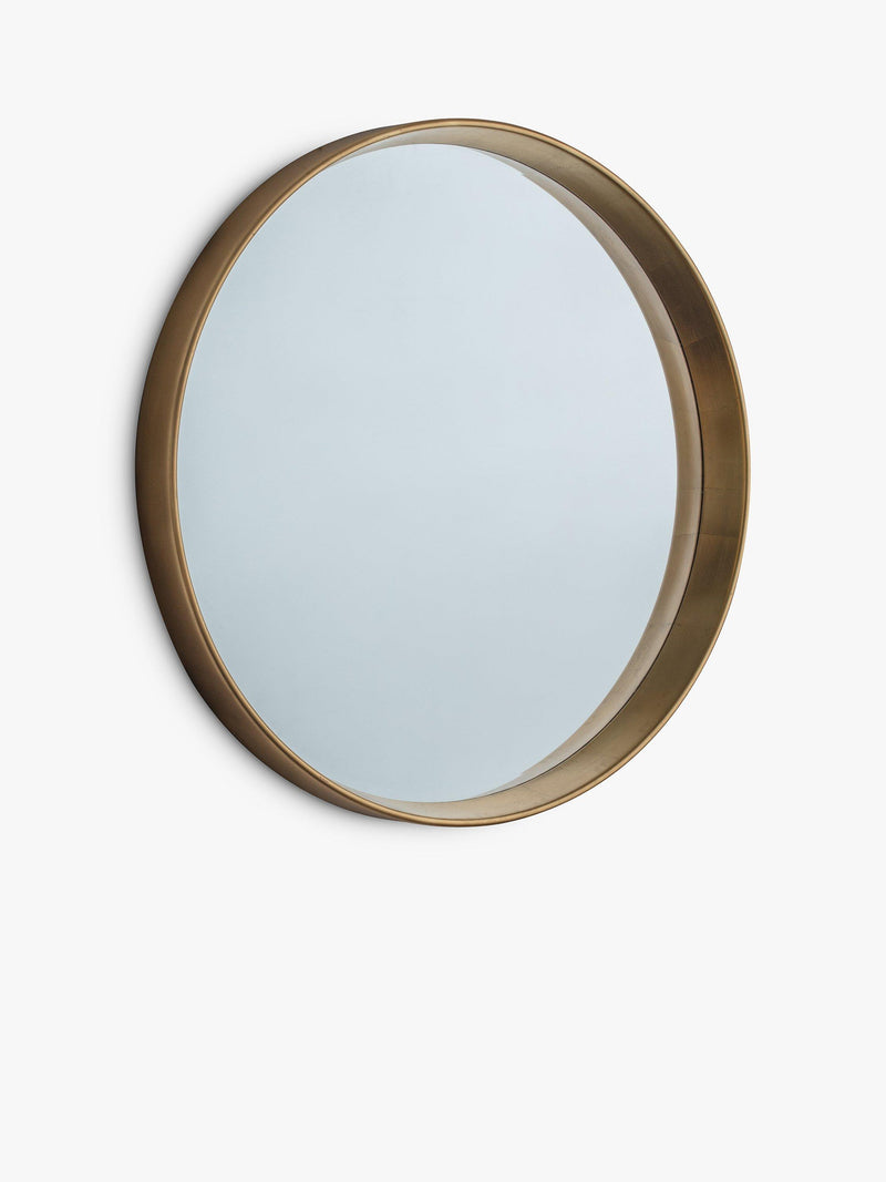 Gallery Direct Ridge round wall mirror 95cm - British product