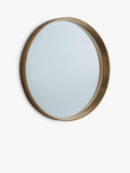 Gallery Direct Ridge round wall mirror 95cm - British product