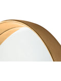 Gallery Direct Ridge round wall mirror 95cm - British product