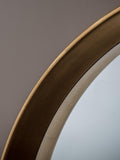 Gallery Direct Ridge round wall mirror 95cm - British product