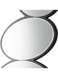 Gallery Direct Pebble Stack abstract wall mirror 118x54cm black (British brand)
