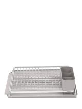 John Lewis Dish Drying Rack with Removable Cutlery Holder and Drip Tray- Buy online at McGrocer