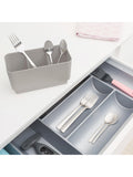 Brabantia dish rack with removable cutlery holder and drip tray - British product
